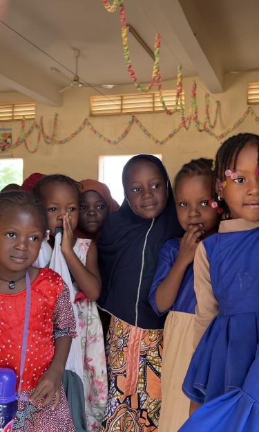 Preschool girls in Niamey, Niger